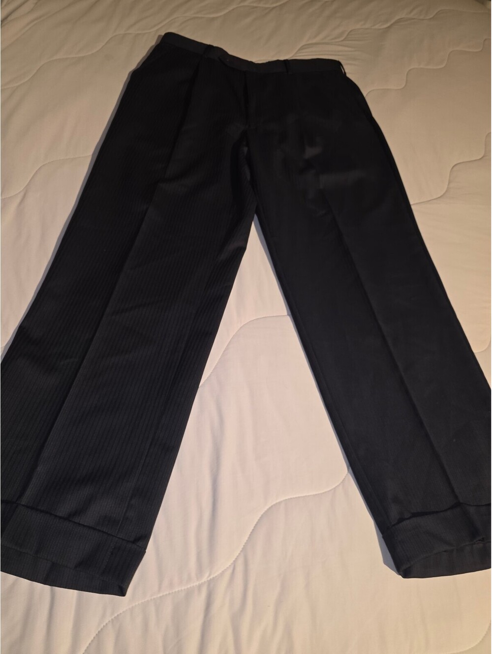Jos A Bank Collection Suit Pants Men 32W Dress Trousers black